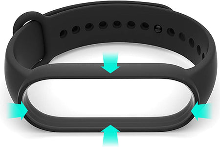 Replacement Bands Compatible with Xiaomi Mi Band 6/Xiaomi Mi Band 5/Amazfit Band 5, Soft Silicone Wristbands, Sport Adjustable Wrist Strap for Women Men