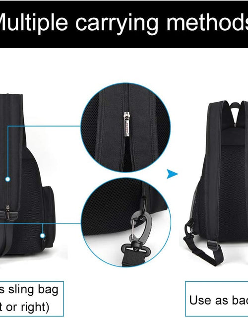 Load image into Gallery viewer, Camera Bag Sling Backpack, Camera Case Backpack with Tripod Holder for DSLR/SLR Mirrorless Cameras (Canon Nikon Sony Pentax) Black
