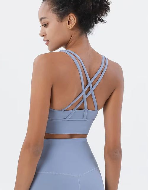 Load image into Gallery viewer, Nylon Top Women Bra Sexy Top Woman Breathable Underwear Women Fitness Yoga Sports Bra for Women Gym 30 Colors
