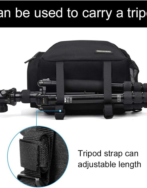 Load image into Gallery viewer, Camera Bag Sling Backpack, Camera Case Backpack with Tripod Holder for DSLR/SLR Mirrorless Cameras (Canon Nikon Sony Pentax) Black
