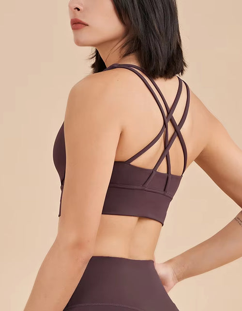 Load image into Gallery viewer, Nylon Top Women Bra Sexy Top Woman Breathable Underwear Women Fitness Yoga Sports Bra for Women Gym 30 Colors
