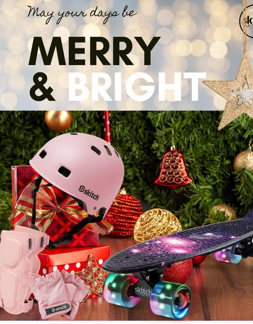 Load image into Gallery viewer, Skateboards for Kids, Teens and Adults | Premium Skateboard Gift Set for Beginners and Pros Complete with Mini Cruiser Board + Skateboard Backpack + Video Course + Speed Control + Skate Tool
