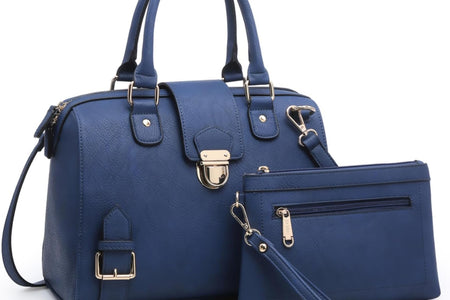 Women Barrel Handbags Purses Fashion Satchel Bags Top Handle Shoulder Bags Vegan Leather Work Bag