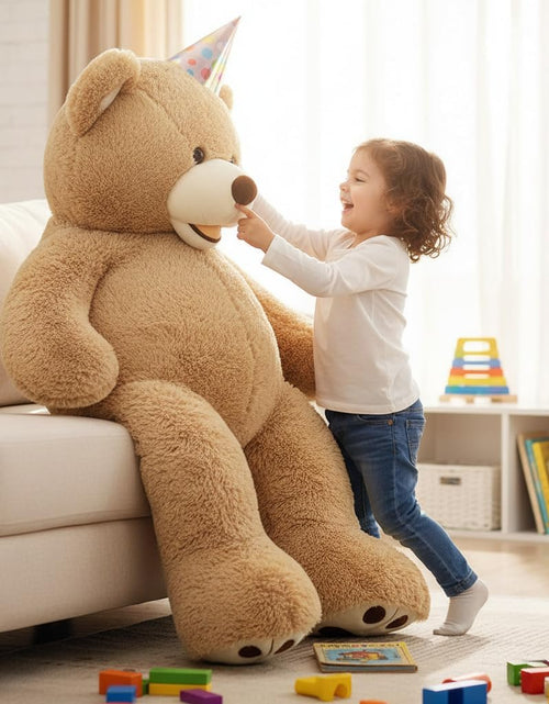 Load image into Gallery viewer, Big Plush Giant Teddy Bear Premium Soft Stuffed Animals Light Brown,51 Inches
