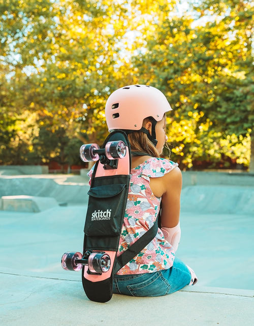 Load image into Gallery viewer, Skateboards for Kids, Teens and Adults | Premium Skateboard Gift Set for Beginners and Pros Complete with Mini Cruiser Board + Skateboard Backpack + Video Course + Speed Control + Skate Tool
