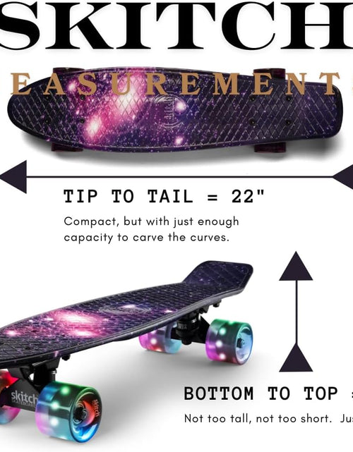 Load image into Gallery viewer, Skateboards for Kids, Teens and Adults | Premium Skateboard Gift Set for Beginners and Pros Complete with Mini Cruiser Board + Skateboard Backpack + Video Course + Speed Control + Skate Tool
