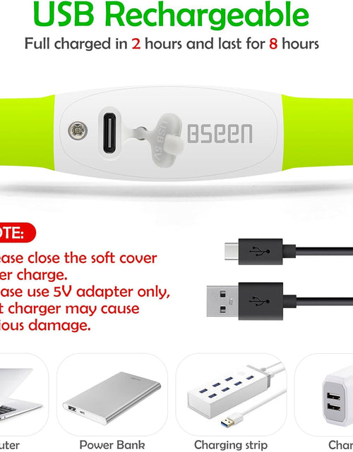 Load image into Gallery viewer, Led Dog Collar,  USB Rechargeable Flash Dog Necklace Light, Pet Safety Collar Makes Your Beloved Dogs Be Seen at Night for Small Medium Large Dogs
