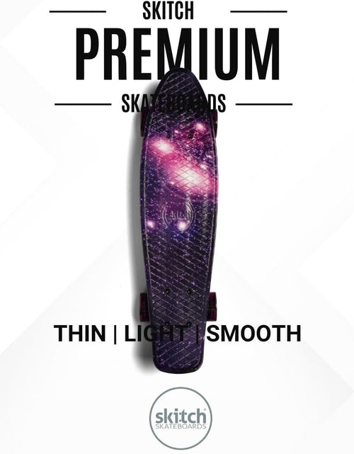 Load image into Gallery viewer, Skateboards for Kids, Teens and Adults | Premium Skateboard Gift Set for Beginners and Pros Complete with Mini Cruiser Board + Skateboard Backpack + Video Course + Speed Control + Skate Tool
