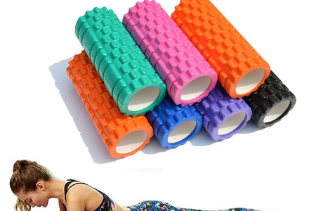 26/33Cm Yoga Column Foam Fitness Pilates Back Muscle Massage Roller Gym Home Myofascial Release the Grid Body Relaxation