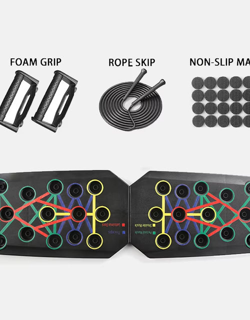 Load image into Gallery viewer, Portable Foldable Push-Up Board Set with Handles Multifunctional Fitness Equipment for Chest Abdomen Arms Back Training
