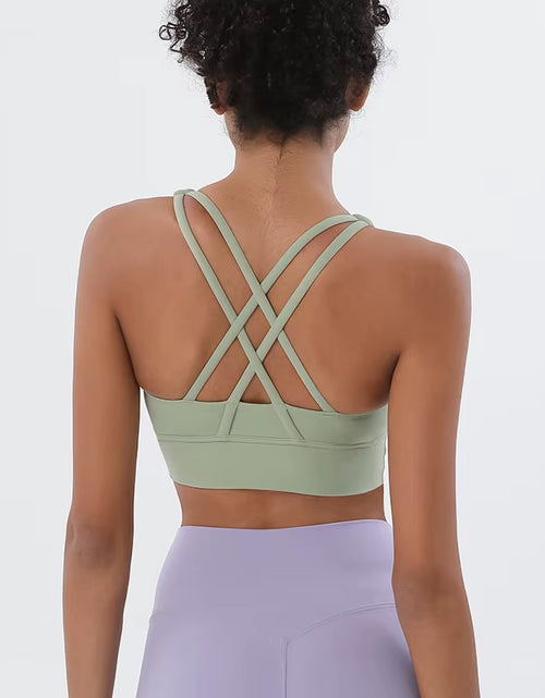 Load image into Gallery viewer, Nylon Top Women Bra Sexy Top Woman Breathable Underwear Women Fitness Yoga Sports Bra for Women Gym 30 Colors
